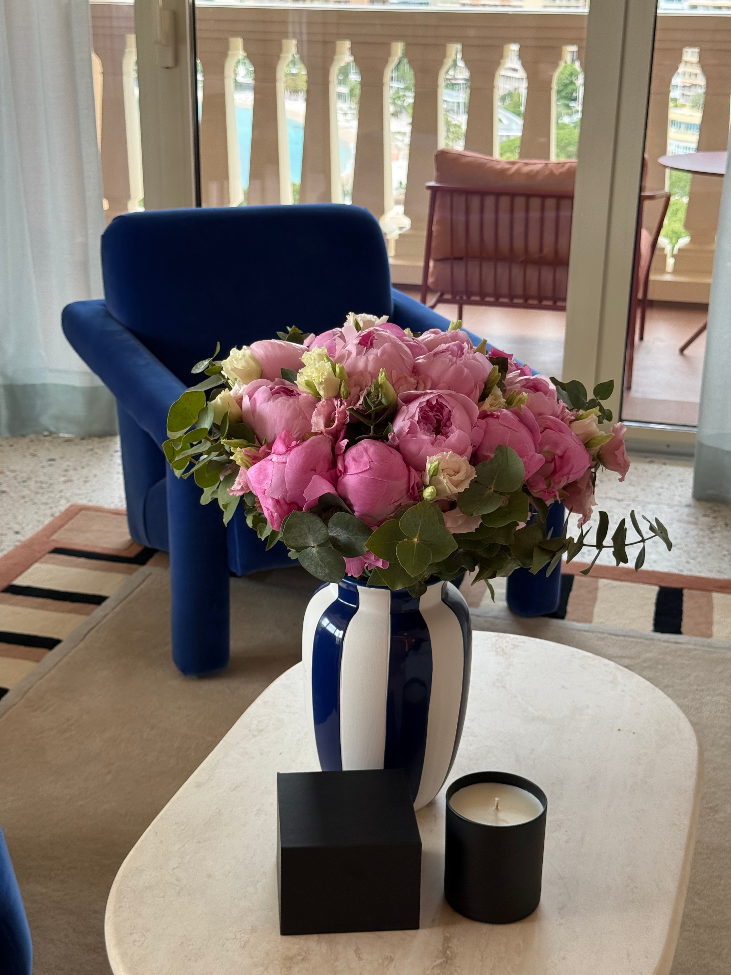 Bouquet fête des mères pivoine