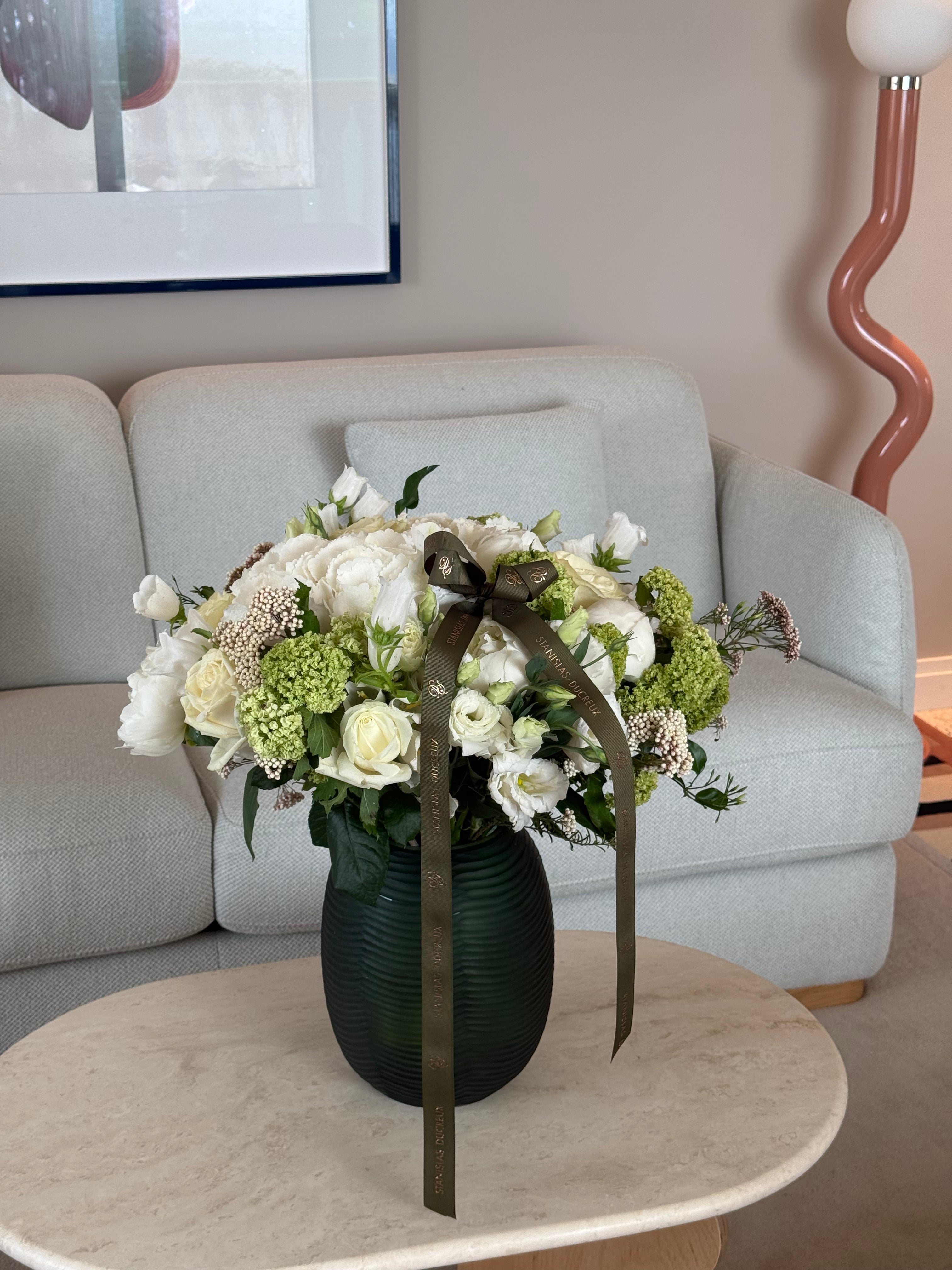 Bouquet blanc fête des mères