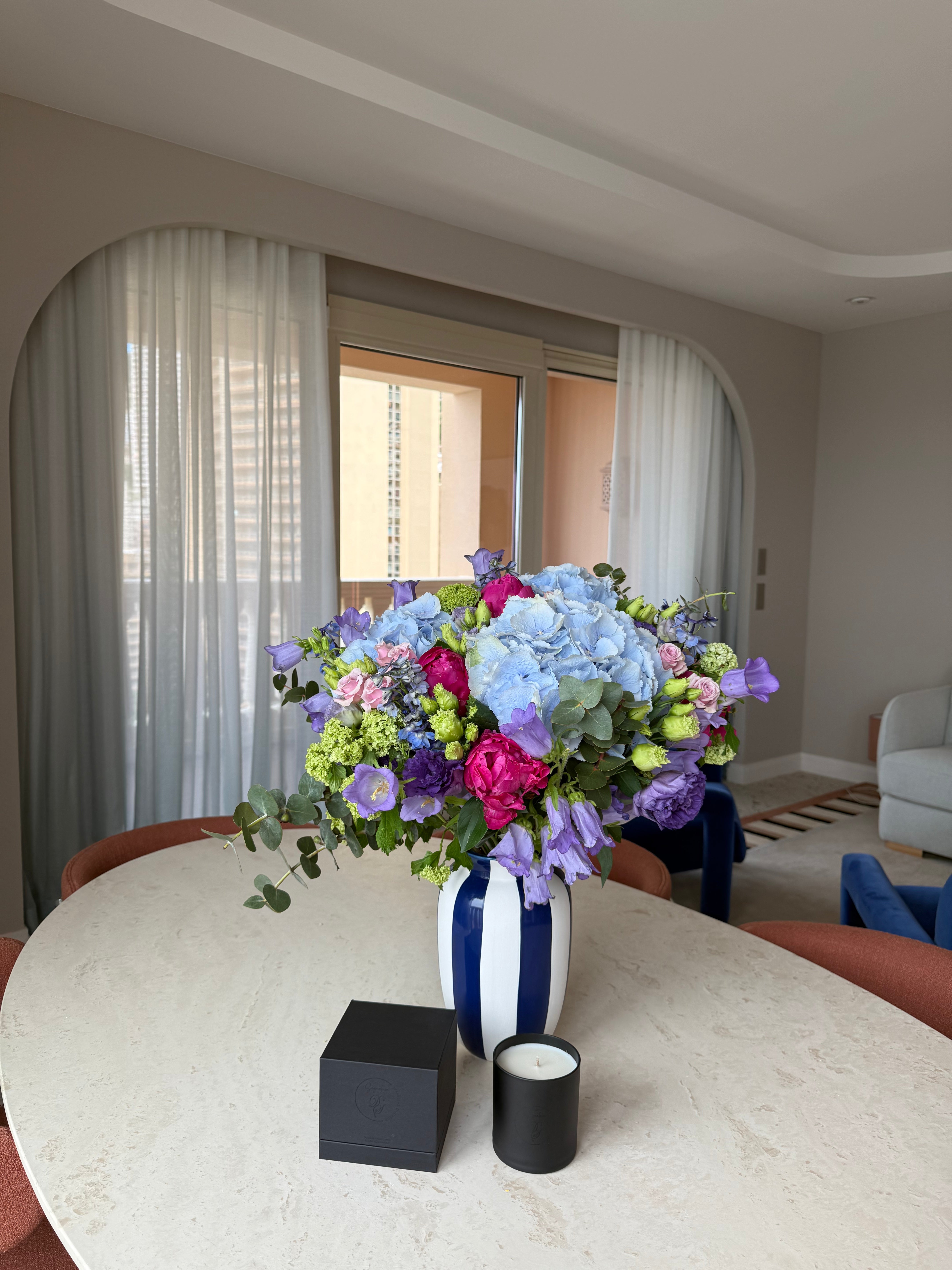 Bouquet Bleu & Rose fête des mères