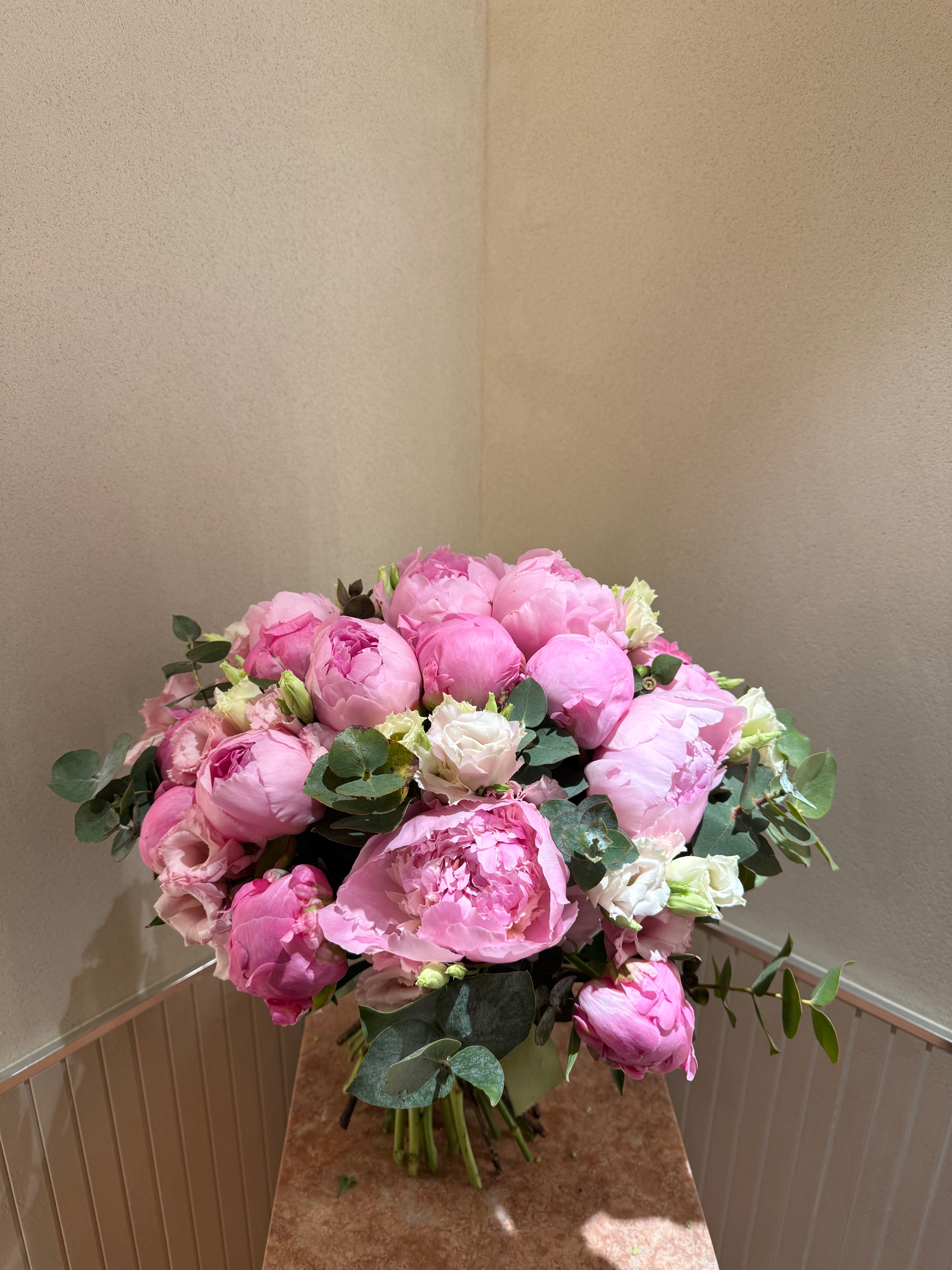 Bouquet fête des mères pivoine