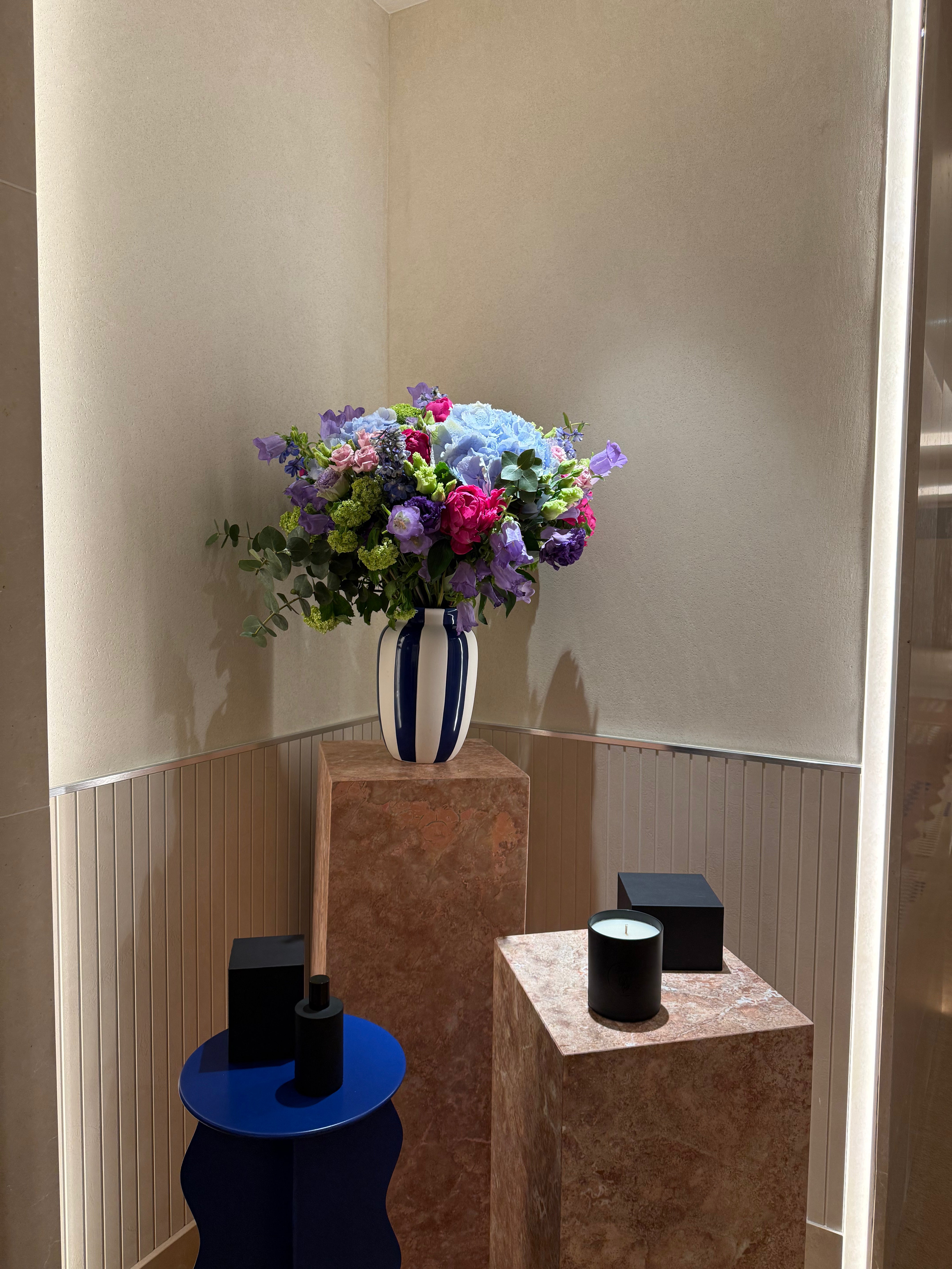 Bouquet Bleu & Rose fête des mères